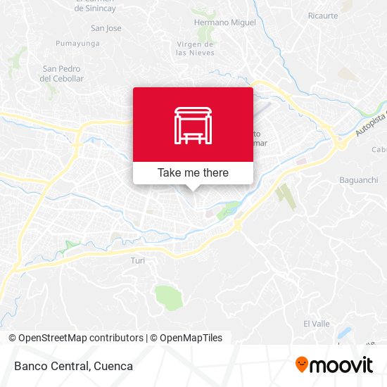 Banco Central map