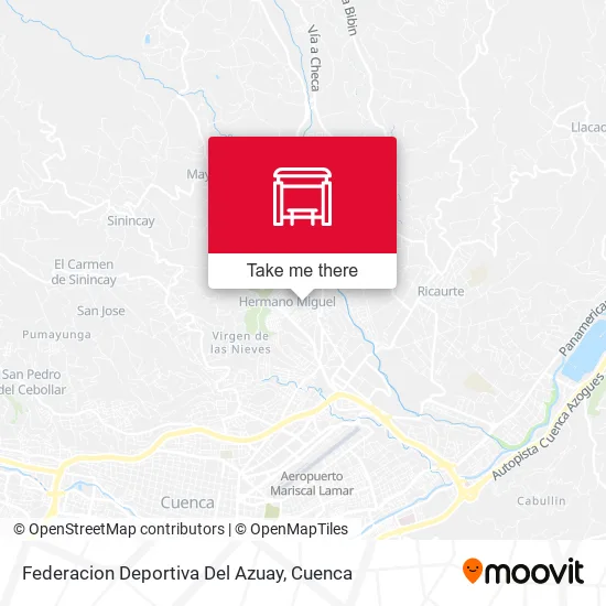 Mapa de Federacion Deportiva Del Azuay