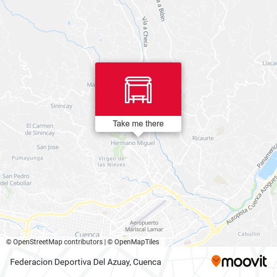 Mapa de Federacion Deportiva Del Azuay