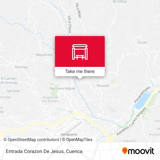 Entrada Corazon De Jesus map