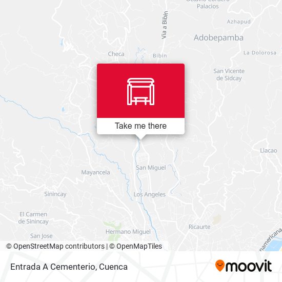 Mapa de Entrada A Cementerio