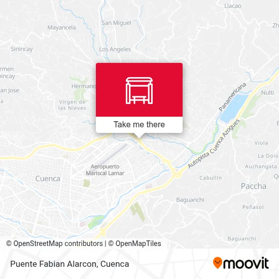 Puente Fabian Alarcon map