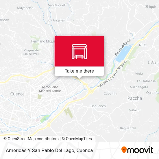 Americas Y San Pablo Del Lago map