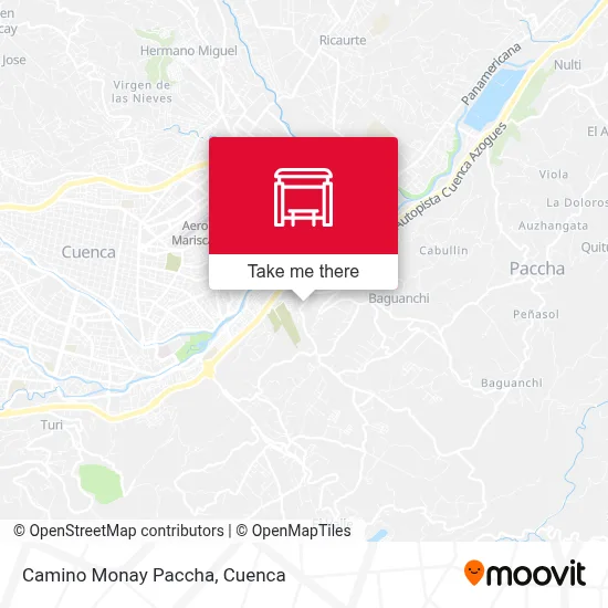 Camino Monay Paccha map