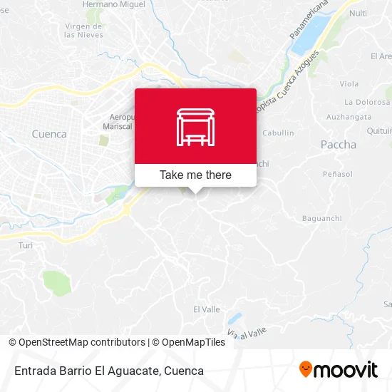 Mapa de Entrada Barrio El Aguacate