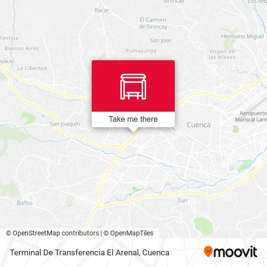 Terminal De Transferencia El Arenal map