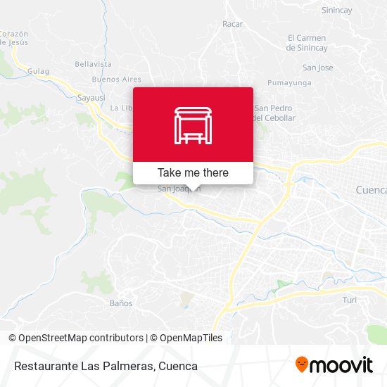 Mapa de Restaurante Las Palmeras