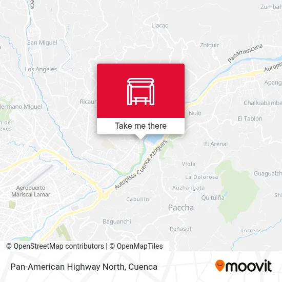 Panamericana Norte map
