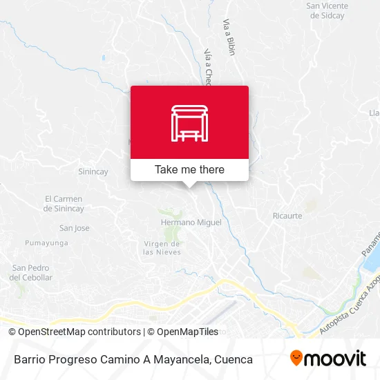 Mapa de Barrio Progreso Camino A Mayancela