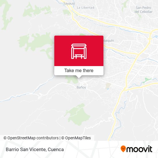 Barrio San Vicente map