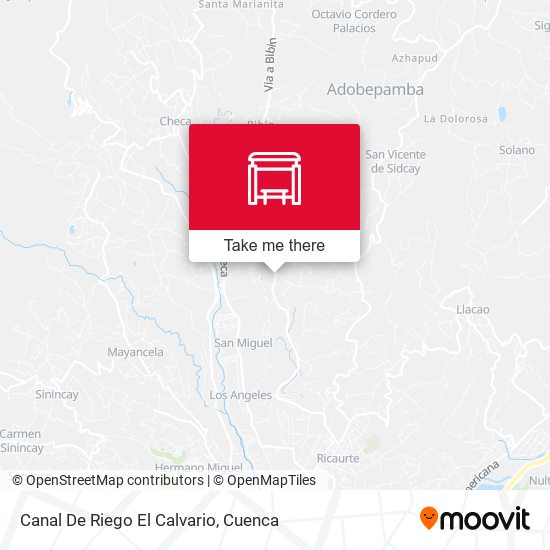 Mapa de Canal De Riego El Calvario