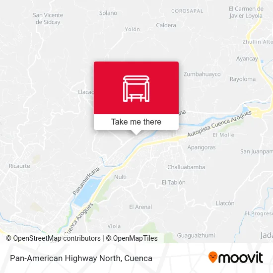 Mapa de Panamericana Norte
