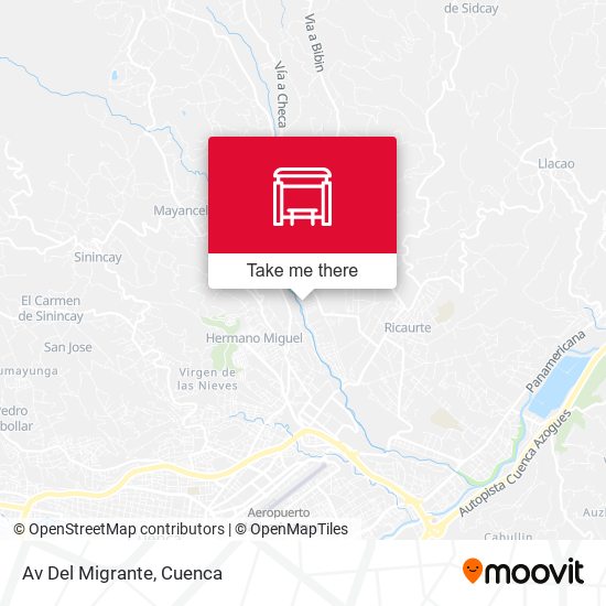 Av Del Migrante map