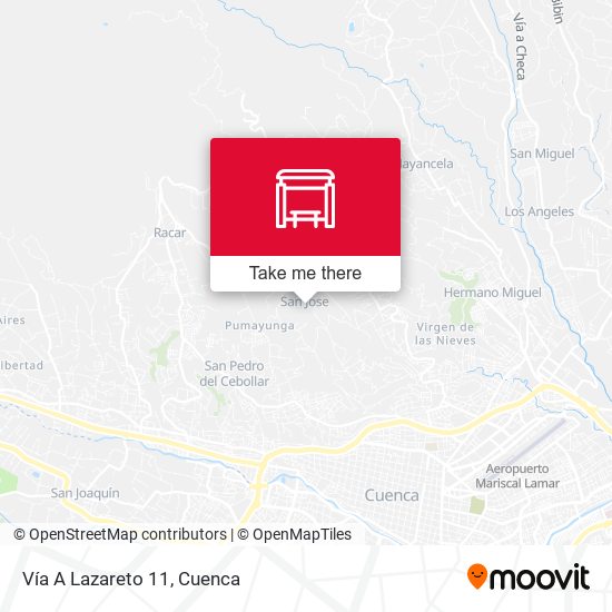 Mapa de Vía A Lazareto 11