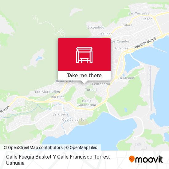 Mapa de Calle Fuegia Basket Y Calle Francisco Torres