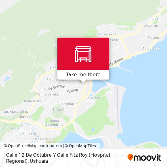 Calle 12 De Octubre Y Calle Fitz Roy (Hospital Regional) map