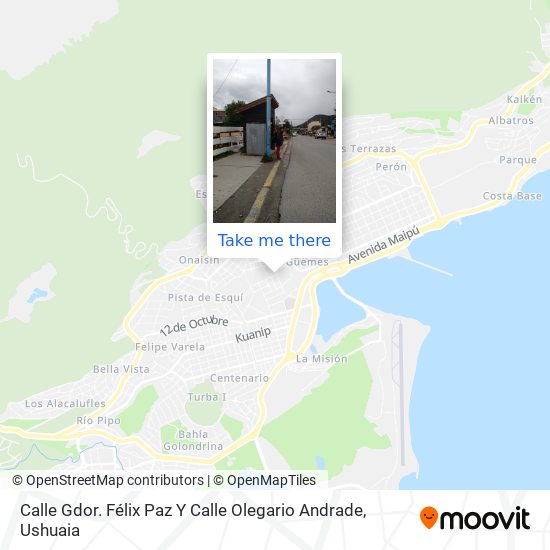 Calle Gdor. Félix Paz Y Calle Olegario Andrade map