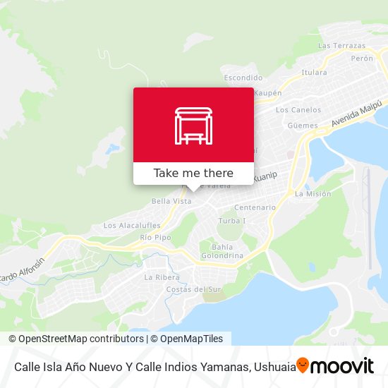 Mapa de Calle Isla Año Nuevo Y Calle Indios Yamanas
