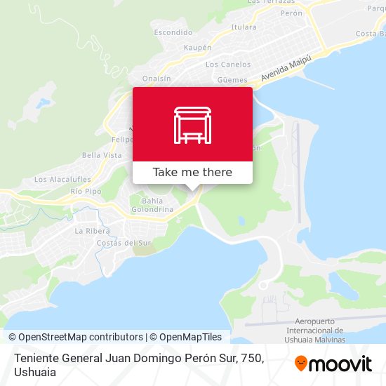 Teniente General Juan Domingo Perón Sur, 750 map