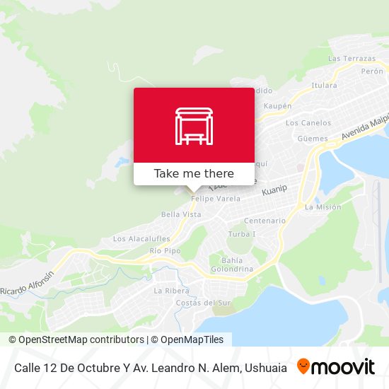 Calle 12 De Octubre Y Av. Leandro N. Alem map