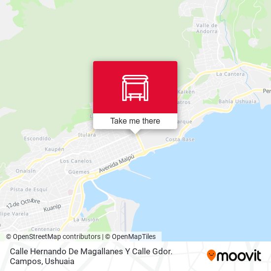 Mapa de Calle Hernando De Magallanes Y Calle Gdor. Campos