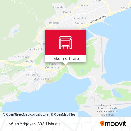 Hipólito Yrigoyen, 803 map