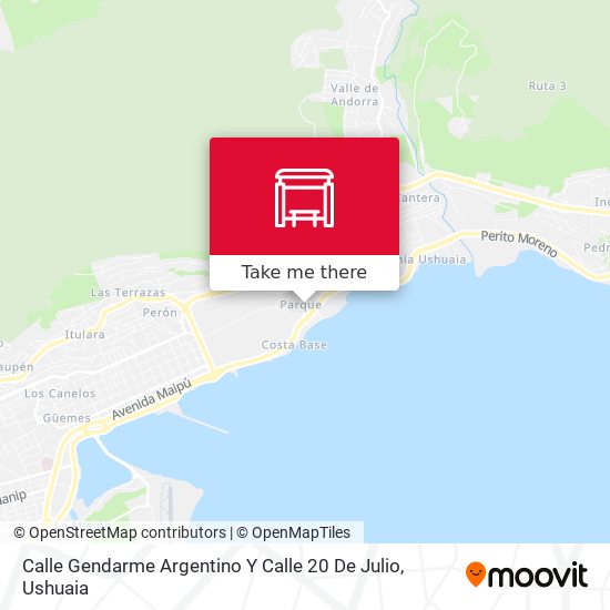 Calle Gendarme Argentino Y Calle 20 De Julio map