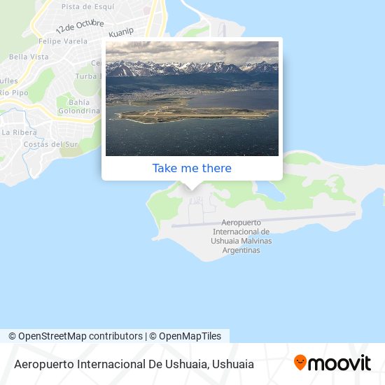 Aeropuerto Internacional De Ushuaia map