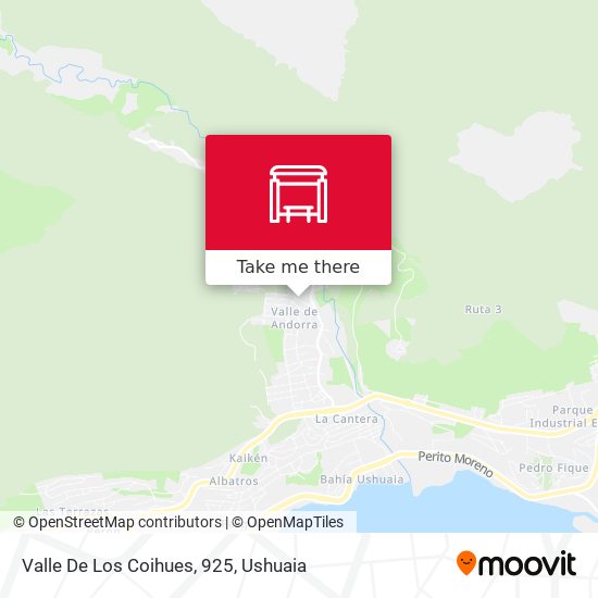 Mapa de Valle De Los Coihues, 925