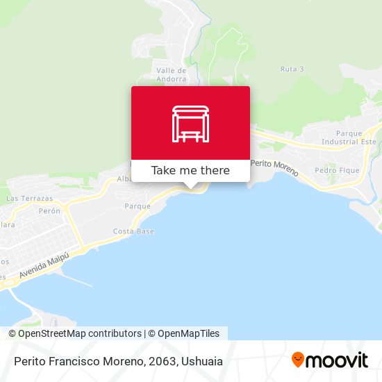 Perito Francisco Moreno, 2063 map