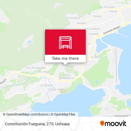 Constitución Fueguina, 270 map
