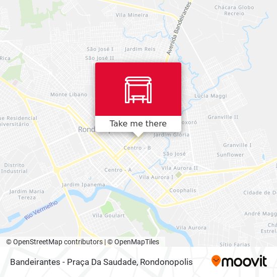 Bandeirantes - Praça Da Saudade map