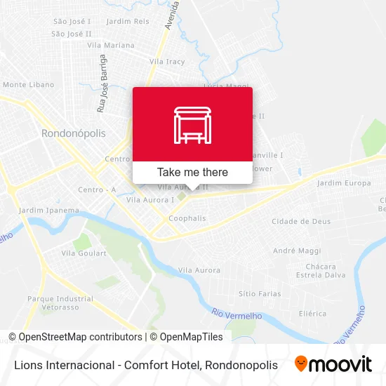 Lions Internacional - Comfort Hotel map