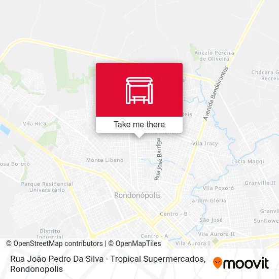 Rua João Pedro Da Silva - Tropical Supermercados map