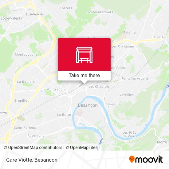 Gare Viotte map