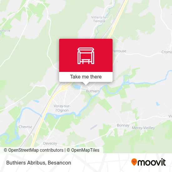 Buthiers Abribus map
