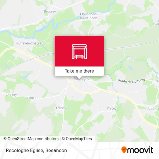 Recologne Église map