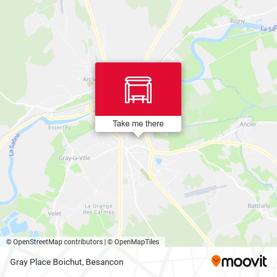 Mapa Gray Place Boichut