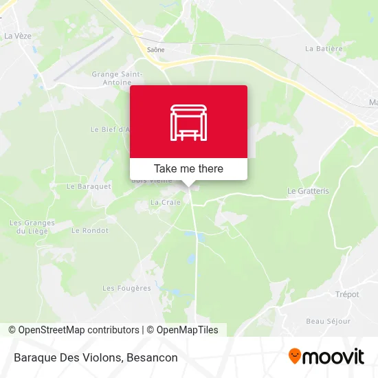 Baraque Des Violons map