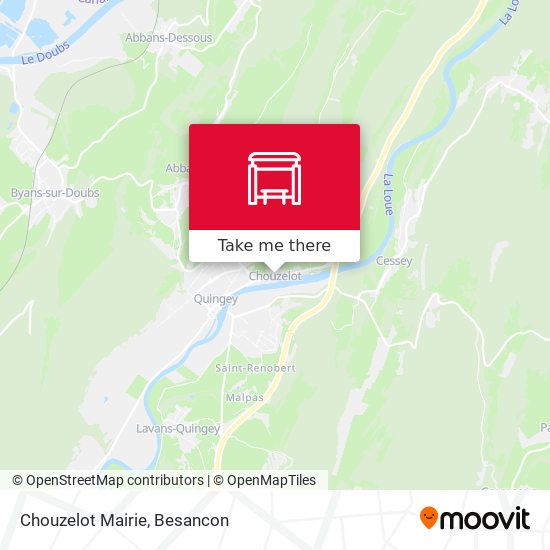 Chouzelot Mairie map