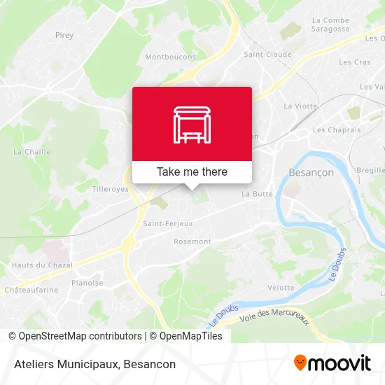 Ateliers Municipaux map