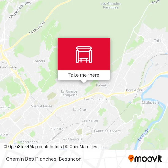 Chemin Des Planches map