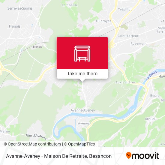 Avanne-Aveney - Maison De Retraite map