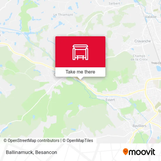 Ballinamuck map