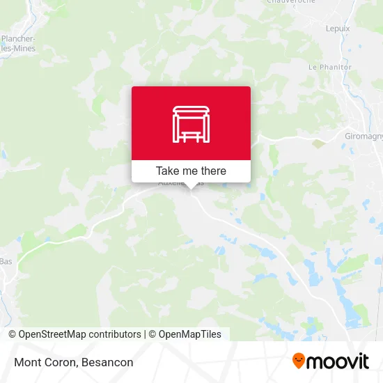Mont Coron map
