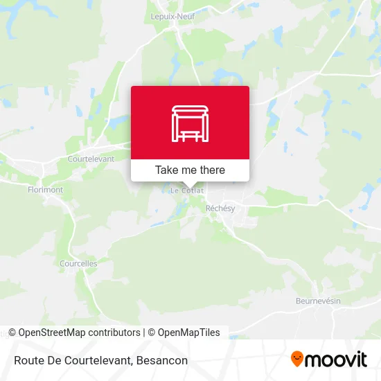 Route De Courtelevant map