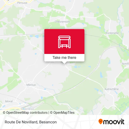 Route De Novillard map
