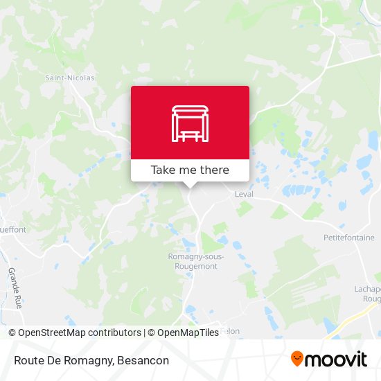 Mapa Route De Romagny