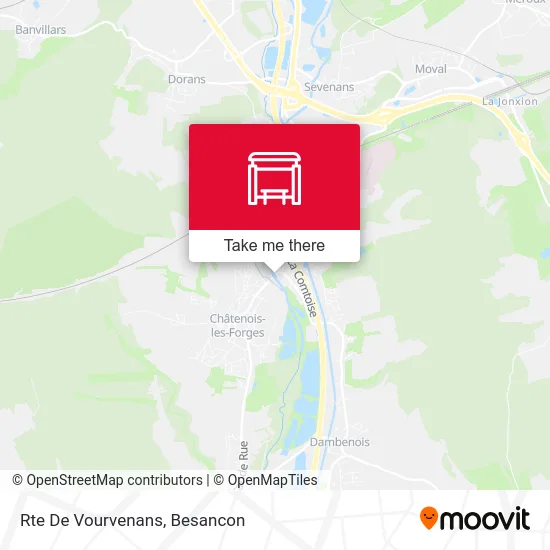 Rte De Vourvenans map