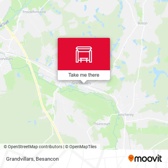 Grandvillars map